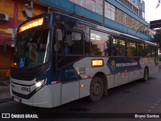 Urca Auto Ônibus 40963 na cidade de Belo Horizonte, Minas Gerais, Brasil, por Bruno Santos. ID da foto: 11966053.
