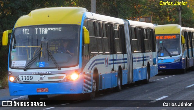 Metrobus 1109 na cidade de Trindade, Goiás, Brasil, por Carlos Júnior. ID da foto: 11965526.