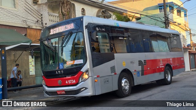 Allibus Transportes 4 5734 na cidade de São Paulo, São Paulo, Brasil, por Thiago Lima. ID da foto: 11964794.