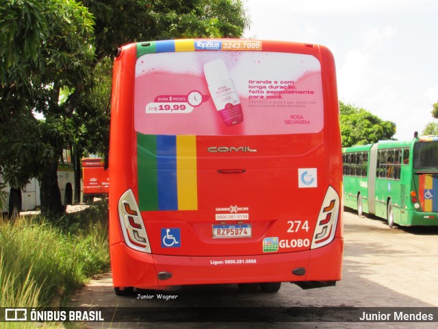 Transportadora Globo 274 na cidade de Olinda, Pernambuco, Brasil, por Junior Mendes. ID da foto: 11965601.
