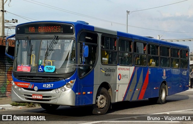 Radial Transporte Coletivo 41.257 na cidade de São Paulo, São Paulo, Brasil, por Bruno - ViajanteFLA. ID da foto: 11965396.