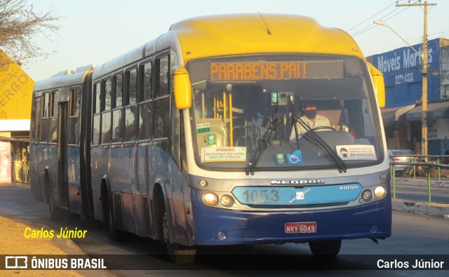 Metrobus 1053 na cidade de Goiânia, Goiás, Brasil, por Carlos Júnior. ID da foto: 11965510.
