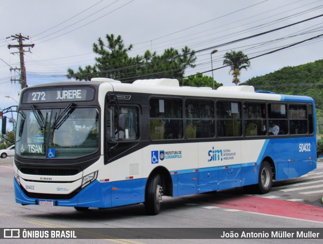 Transol Transportes Coletivos 50432 na cidade de Florianópolis, Santa Catarina, Brasil, por João Antonio Müller Muller. ID da foto: 11964574.
