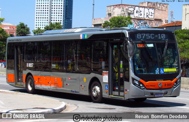 TRANSPPASS - Transporte de Passageiros 8 0057 na cidade de São Paulo, São Paulo, Brasil, por Renan  Bomfim Deodato. ID da foto: 11968375.