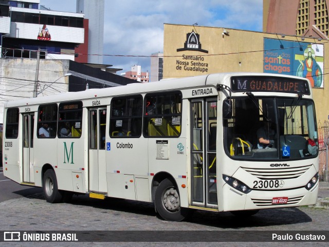 Viação Colombo 23008 na cidade de Curitiba, Paraná, Brasil, por Paulo Gustavo. ID da foto: 11968899.