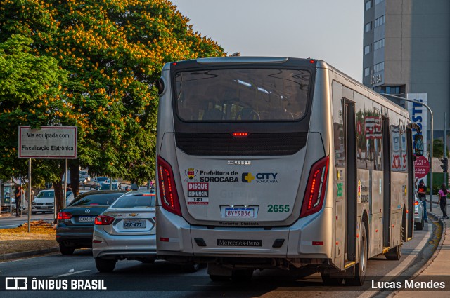 City Transporte Urbano Intermodal Sorocaba 2655 na cidade de Sorocaba, São Paulo, Brasil, por Lucas Mendes. ID da foto: 11967270.