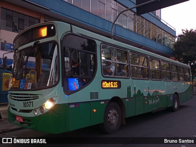 BH Leste Transportes > Nova Vista Transportes > TopBus Transportes 10571 na cidade de Belo Horizonte, Minas Gerais, Brasil, por Bruno Santos. ID da foto: 11968315.