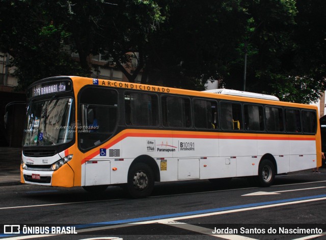 Transportes Paranapuan B10191 na cidade de Rio de Janeiro, Rio de Janeiro, Brasil, por Jordan Santos do Nascimento. ID da foto: 11967321.