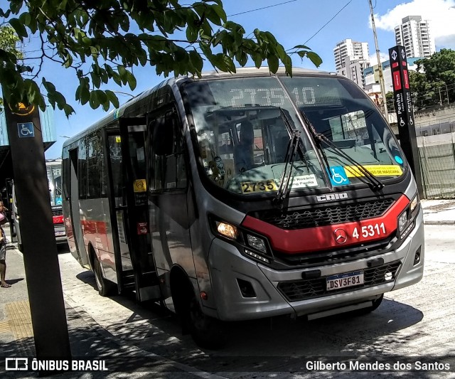 Allibus Transportes 4 5311 na cidade de São Paulo, São Paulo, Brasil, por Gilberto Mendes dos Santos. ID da foto: 11966178.