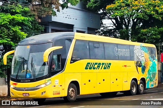 Eucatur - Empresa União Cascavel de Transportes e Turismo 5010 na cidade de Toledo, Paraná, Brasil, por Joao Paulo. ID da foto: 11967528.