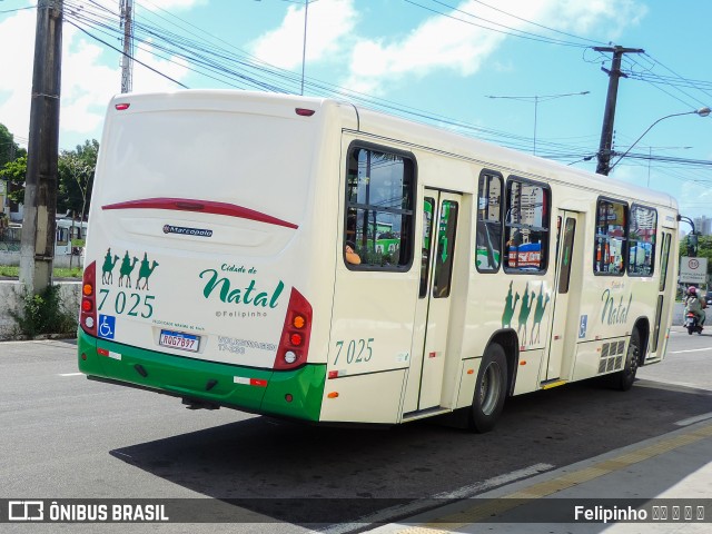 Transportes Cidade do Natal 7 025 na cidade de Natal, Rio Grande do Norte, Brasil, por Felipinho ‎‎ ‎ ‎ ‎. ID da foto: 11967589.