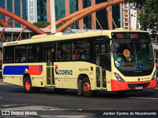 Coesa Transportes RJ 117.070 na cidade de Rio de Janeiro, Rio de Janeiro, Brasil, por Jordan Santos do Nascimento. ID da foto: 11967177.