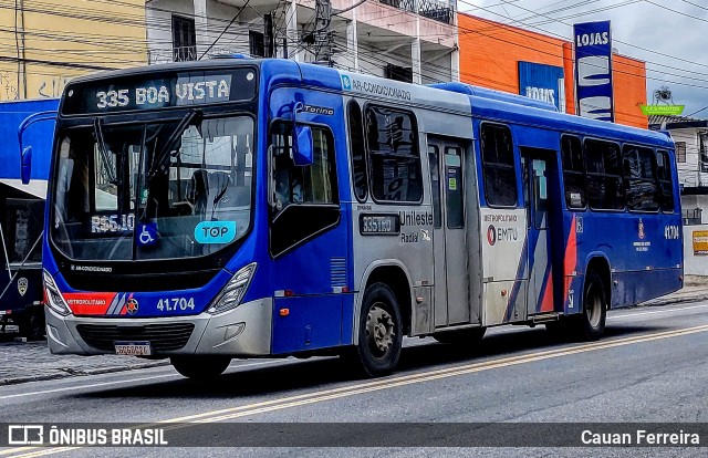 Radial Transporte Coletivo 41.704 na cidade de Itaquaquecetuba, São Paulo, Brasil, por Cauan Ferreira. ID da foto: 11966358.