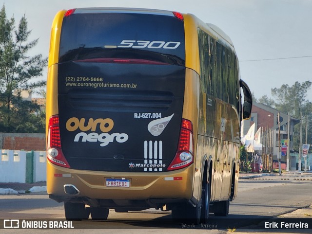 Ouro Negro Transportes e Turismo 5300 na cidade de São João da Barra, Rio de Janeiro, Brasil, por Erik Ferreira. ID da foto: 11966621.