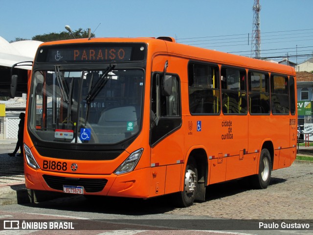 Transporte Coletivo Glória BI868 na cidade de Curitiba, Paraná, Brasil, por Paulo Gustavo. ID da foto: 11968938.