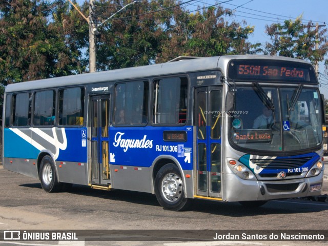 Auto Ônibus Fagundes RJ 101.306 na cidade de Niterói, Rio de Janeiro, Brasil, por Jordan Santos do Nascimento. ID da foto: 11967427.