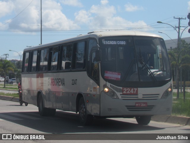Borborema Imperial Transportes 2247 na cidade de Cabo de Santo Agostinho, Pernambuco, Brasil, por Jonathan Silva. ID da foto: 11967074.