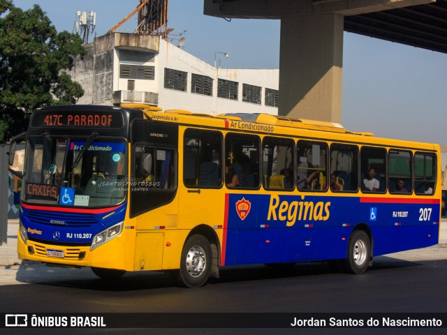 Auto Viação Reginas RJ 110.207 na cidade de Rio de Janeiro, Rio de Janeiro, Brasil, por Jordan Santos do Nascimento. ID da foto: 11967527.
