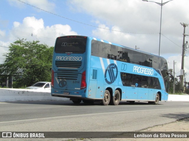 Auto Viação Progresso 6314 na cidade de Caruaru, Pernambuco, Brasil, por Lenilson da Silva Pessoa. ID da foto: 11968580.