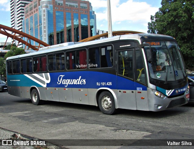 Auto Ônibus Fagundes RJ 101.426 na cidade de Rio de Janeiro, Rio de Janeiro, Brasil, por Valter Silva. ID da foto: 11967032.