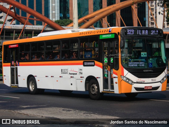 Transportes Paranapuan B10070 na cidade de Rio de Janeiro, Rio de Janeiro, Brasil, por Jordan Santos do Nascimento. ID da foto: 11967261.