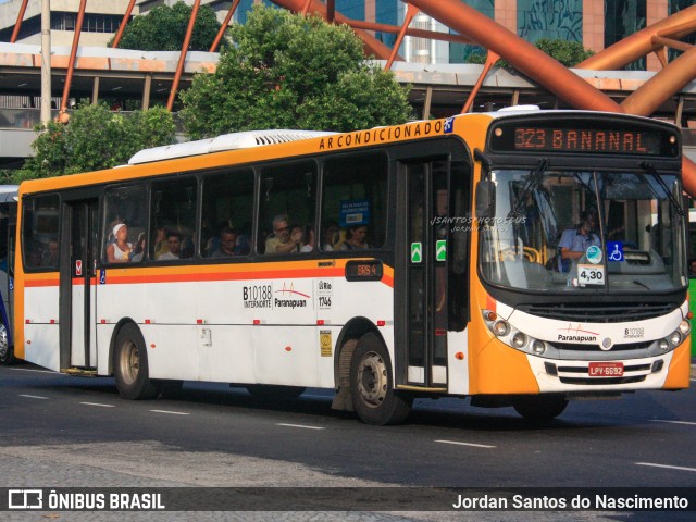Transportes Paranapuan B10188 na cidade de Rio de Janeiro, Rio de Janeiro, Brasil, por Jordan Santos do Nascimento. ID da foto: 11967144.