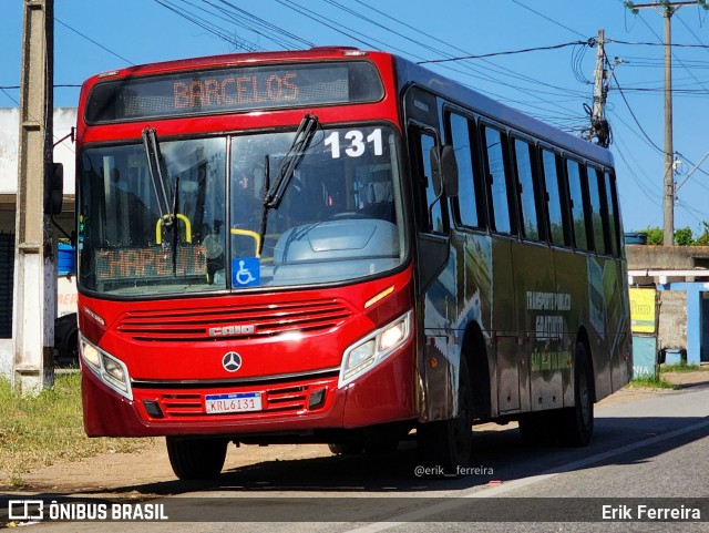 Ouro Negro Transportes e Turismo 131 na cidade de São João da Barra, Rio de Janeiro, Brasil, por Erik Ferreira. ID da foto: 11966629.
