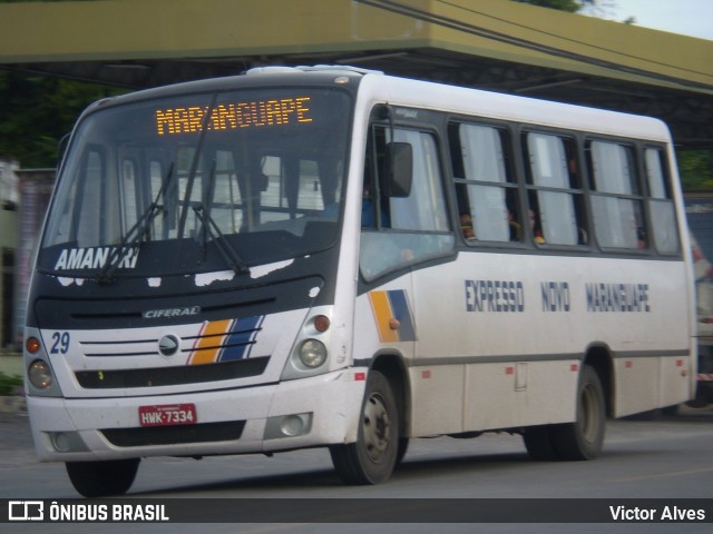Expresso Novo Maranguape Transportes e Turismo 29 na cidade de Maranguape, Ceará, Brasil, por Victor Alves. ID da foto: 11968433.