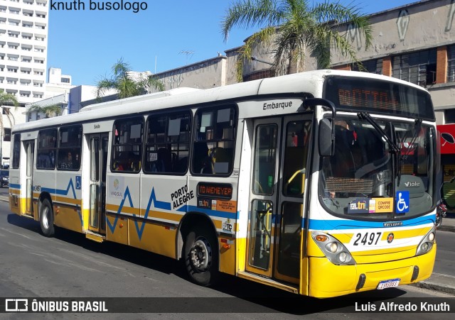 Restinga Transportes Coletivos 2497 na cidade de Porto Alegre, Rio Grande do Sul, Brasil, por Luis Alfredo Knuth. ID da foto: 11967148.