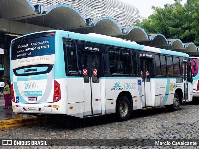 Maraponga Transportes 26001 na cidade de Fortaleza, Ceará, Brasil, por Marcio Cavalcante. ID da foto: 11968609.