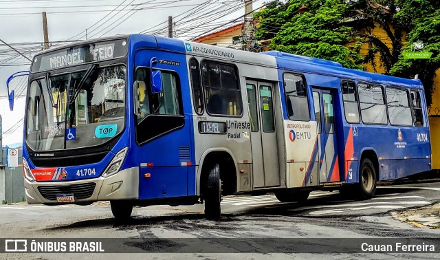 Radial Transporte Coletivo 41.704 na cidade de Itaquaquecetuba, São Paulo, Brasil, por Cauan Ferreira. ID da foto: 11966369.