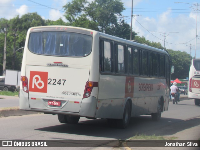 Borborema Imperial Transportes 2247 na cidade de Cabo de Santo Agostinho, Pernambuco, Brasil, por Jonathan Silva. ID da foto: 11967072.