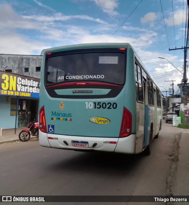 Vega Manaus Transporte 1015020 na cidade de Manaus, Amazonas, Brasil, por Thiago Bezerra. ID da foto: 11967992.