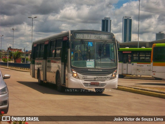 Borborema Imperial Transportes 701 na cidade de Recife, Pernambuco, Brasil, por João Victor de Souza Lima. ID da foto: 11966756.