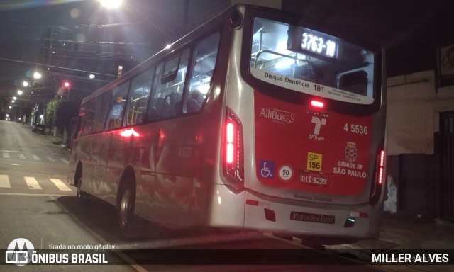 Allibus Transportes 4 5536 na cidade de São Paulo, São Paulo, Brasil, por MILLER ALVES. ID da foto: 11966375.