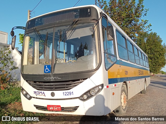 Roma Transportes 12291 na cidade de Rio Grande, Rio Grande do Sul, Brasil, por Mateus dos Santos Barros. ID da foto: 11970607.