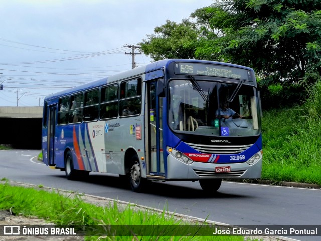 Transportes Capellini 32.069 na cidade de Campinas, São Paulo, Brasil, por José Eduardo Garcia Pontual. ID da foto: 11969209.