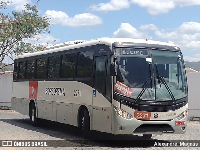 Borborema Imperial Transportes 2271 na cidade de Gravatá, Pernambuco, Brasil, por Alexandre  Magnus. ID da foto: 11969751.