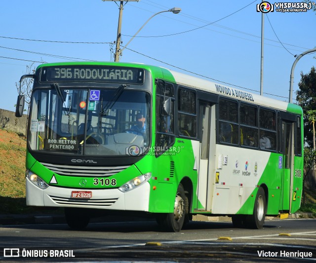 VB Transportes e Turismo 3108 na cidade de Campinas, São Paulo, Brasil, por Victor Henrique. ID da foto: 11970096.