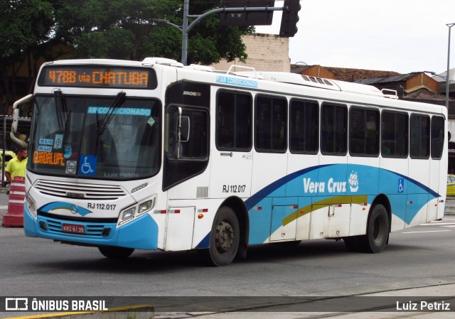 Auto Viação Vera Cruz - Belford Roxo RJ 112.017 na cidade de Rio de Janeiro, Rio de Janeiro, Brasil, por Luiz Petriz. ID da foto: 11970565.