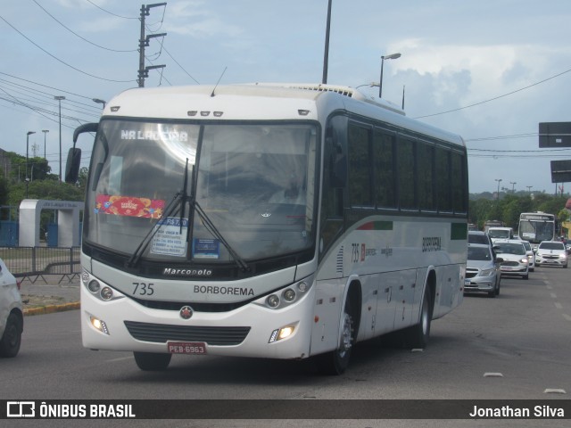 Borborema Imperial Transportes 735 na cidade de Olinda, Pernambuco, Brasil, por Jonathan Silva. ID da foto: 11969238.