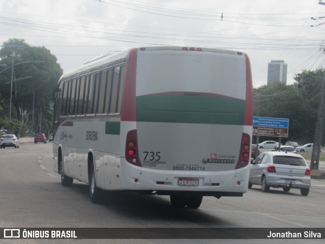 Borborema Imperial Transportes 735 na cidade de Olinda, Pernambuco, Brasil, por Jonathan Silva. ID da foto: 11969239.
