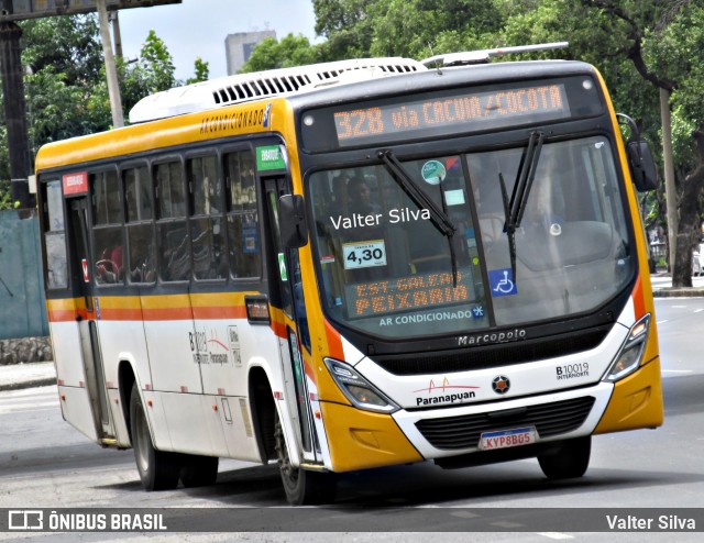Transportes Paranapuan B10019 na cidade de Rio de Janeiro, Rio de Janeiro, Brasil, por Valter Silva. ID da foto: 11969735.