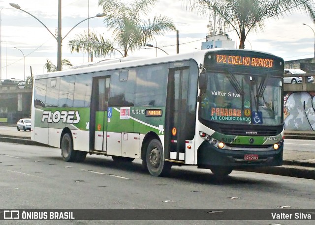 Transportes Flores RJ 128.113 na cidade de Rio de Janeiro, Rio de Janeiro, Brasil, por Valter Silva. ID da foto: 11969299.