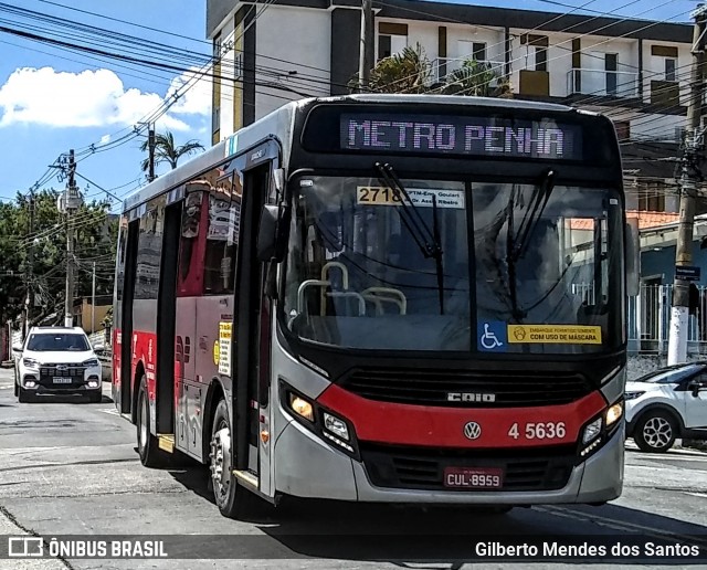 Allibus Transportes 4 5636 na cidade de São Paulo, São Paulo, Brasil, por Gilberto Mendes dos Santos. ID da foto: 11969065.