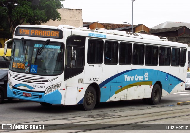 Auto Viação Vera Cruz - Belford Roxo RJ 112.071 na cidade de Rio de Janeiro, Rio de Janeiro, Brasil, por Luiz Petriz. ID da foto: 11970558.