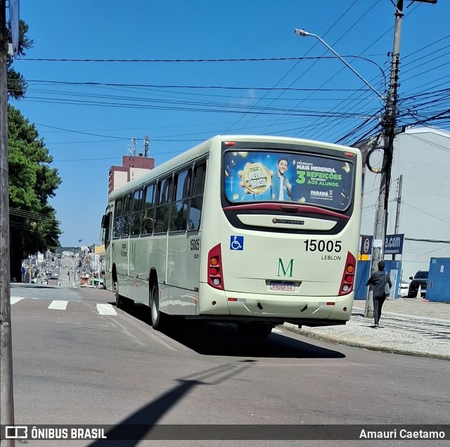 Leblon Transporte de Passageiros 15005 na cidade de Curitiba, Paraná, Brasil, por Amauri Caetamo. ID da foto: 11971117.