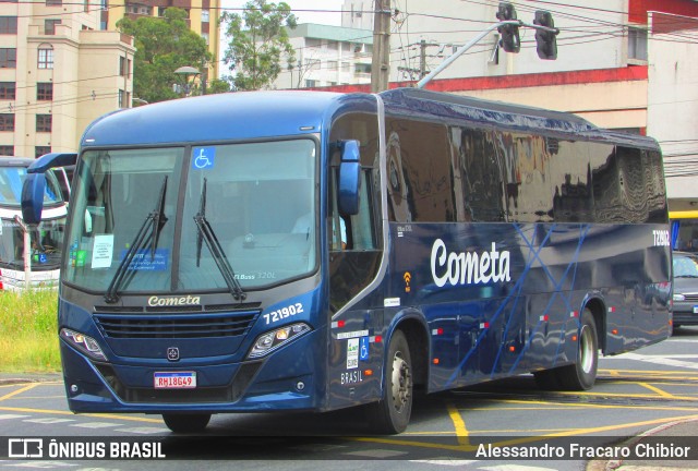 Viação Cometa 721902 na cidade de Curitiba, Paraná, Brasil, por Alessandro Fracaro Chibior. ID da foto: 11971521.