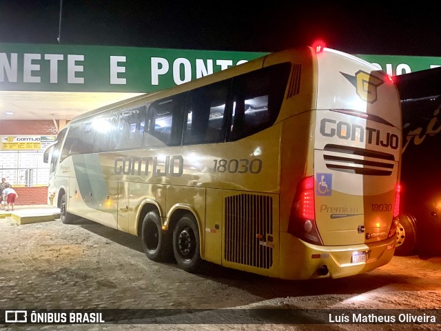 Empresa Gontijo de Transportes 18030 na cidade de Propriá, Sergipe, Brasil, por Luís Matheus Oliveira. ID da foto: 11973372.