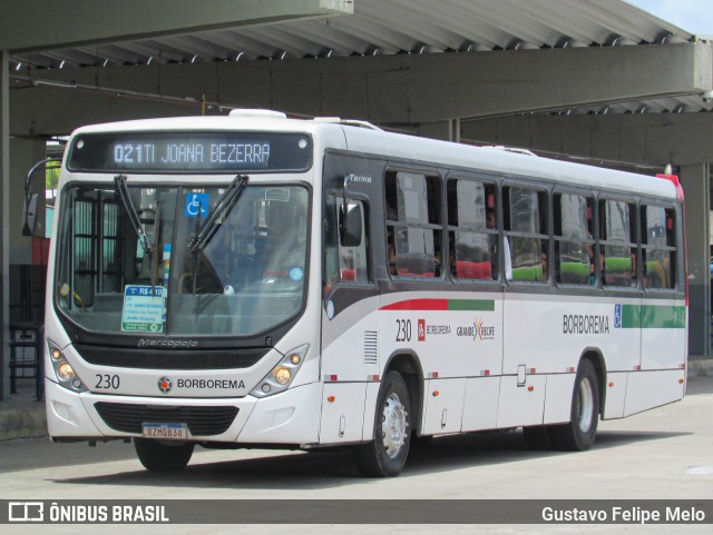 Borborema Imperial Transportes 230 na cidade de Recife, Pernambuco, Brasil, por Gustavo Felipe Melo. ID da foto: 11971374.